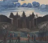 1920 by Claughton Pellew-Harvey, watercolour, sold Nov 2024