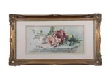 Still life study of roses by Lilian Snelling, 1904, watercolour, sold Nov 2024