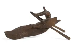 A small bronze maquette of an oarsman by Laurence Edwards, bronze, offered Nov 2024