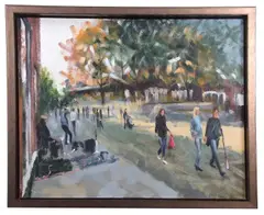 Walking the Walk by Paul Rowland, acrylic on canvas, sold Nov 2024