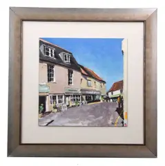Fish Hill, Holt by Paul Rowland, acrylic on board, sold Nov 2024