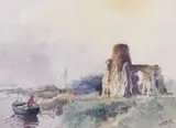 Untitled by Jack Cox, watercolour, sold Nov 2024
