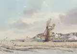 Cley Mill by Graham Howlett, watercolour, offered Nov 2024