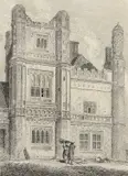 View of East Barsham House by John Sell Cotman, 1813, etching, offered Nov 2024