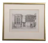 Adjoining the Catholic Chapel St.John by Henry Ninham, 1842, etching, sold Nov 2024