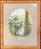 Study of a Rabbit by Andrew L. Howes, watercolour, sold Nov 2024