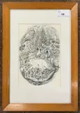Untitled by David Jones, lithograph, sold Nov 2024