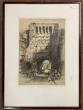Winchester by Albany E. Howarth, etching, offered Nov 2024