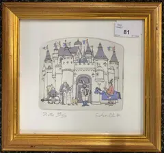 Shatto by Graham Clarke, 2005, etching, sold Nov 2024