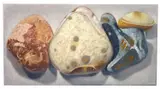Tricolour ii by Krys Leach, oil and marble, sold Oct 2024