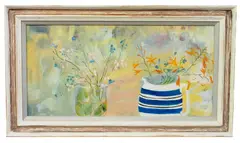 Country Flowers by Tessa Newcomb, oil on board, sold Oct 2024