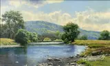 Reflected Light (Near Dolwyddelan) by Philip Stanton, oil on canvas, sold Aug 2025