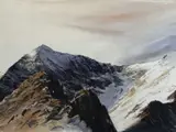 Yr Wyddfa o Grib Goch by Rob Piercy, watercolour, sold Aug 2025