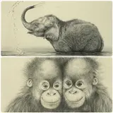 Shower Time by Peter Hildick, print (other), offered Aug 2025