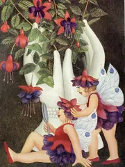 Flower Ladies by Beryl Cook, print, offered Aug 2025
