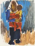 Mother and Child by Josef Herman limited edition, lithograph, sold Aug 2025