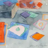 Kite Festival 1 by Mary Lloyd Jones, 1988, watercolour, sold Jul 2025