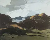 Pen-y-Wyddfa a by Kyffin Williams Ra limited edition, Pen-y-Wyddfa a'i Chriw o Ddrws-y-Coed', fully signed in pencil, sold Jul 2025