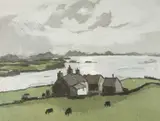 Ynys Môn by Kyffin Williams Ra limited edition, lithograph, sold Jul 2025
