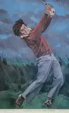 Artist's proof print - Seve Ballesteros by Harold Riley, print, sold Jul 2025