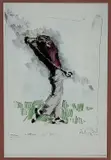 Tom Watson for John by Harold Riley, print, sold Jul 2025