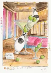 I Like it Dirty by Peter Smith, 2002, watercolour, offered Jul 2025
