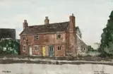 Pennine Cottage on a Very Cold Afternoon by Peter Brook, ink & watercolour, sold Jul 2025