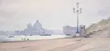 Venice Afternoon, Toward the Salute by Gareth Thomas, watercolour, sold Jul 2025