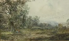 Near Llanrwst, North Wales by Albert Pollitt, watercolour, sold Jun 2025