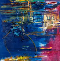 Henri - Marais Poitevin by Tom Nash, acrylic on card, sold May 2025