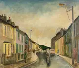 Boy with Bicycle by George Chapman, oil on canvas, offered May 2025