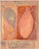Pink Table with Grapes by Vivienne Williams, acrylic on card, sold May 2025