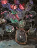 Mixed Flowers by David Lloyd Griffith, oil on canvas, offered May 2025