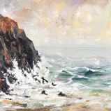 North Pembrokeshire by Beth Robinson, oil on canvas, offered May 2025