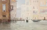 Grand Canal, Venice by Gareth Thomas, watercolour, sold May 2025