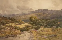highland by David Law, 1875, watercolour, offered May 2025