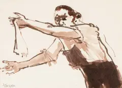 Poissonniere by Tom Nash, ink & wash, offered May 2025