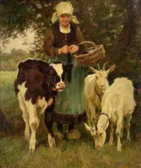 Untitled by Julius Paul Junghanns, oil on board, sold May 2025