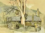 Gelert by Roy Ostle, mixed media, sold May 2025