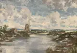 Unsigned by Moss Williams, oil on board, offered May 2025