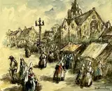 Impressionist by Paul Henry Lafon, watercolour, offered May 2025