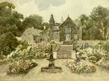 Dolmelynllyn Hall, Ganllwyd Meirionnydd by O. H. Thomas, watercolour, sold May 2025