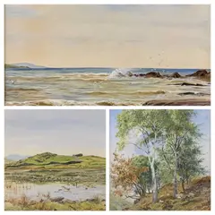Watercolours by John Sinclair, watercolor, sold May 2025