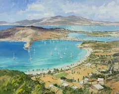 'The View from Shirley by Robert Kelsey, oil on canvas, sold Apr 2025