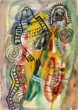 Untitled by Alan Davie Cbe Ra Hrsa, watercolour, offered Apr 2025