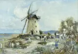 Cemaes Mill by Joseph Hughes Clayton, watercolour, sold Apr 2025