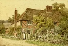 Angmering, Sussex by Thomas Nicholson Tyndale, watercolour, sold Apr 2025
