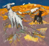 1980's by John Elwyn, oil on board, sold Apr 2025