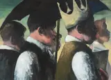 All the Kings Men by James Donovan, acrylic on paper, offered Apr 2025