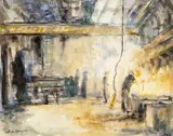 Untitled by Valerie Ganz, watercolour, sold Apr 2025